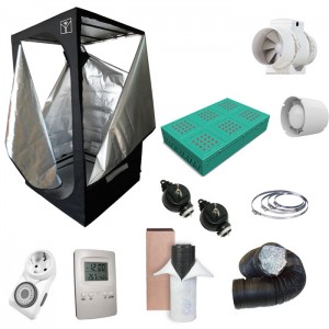 Kit Growbox completo 100x100x200 con Phytolite GX-300 Full Cycle - Vegetativa e Fioritura (A)